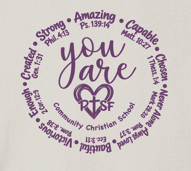 CCS PTSF/Fall Festival "You Are" Design BellaCanvas S/S T-shirt (htr dust)