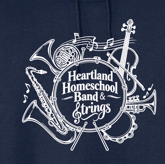 Heartland Band & Strings Hooded Sweatshirt (navy)