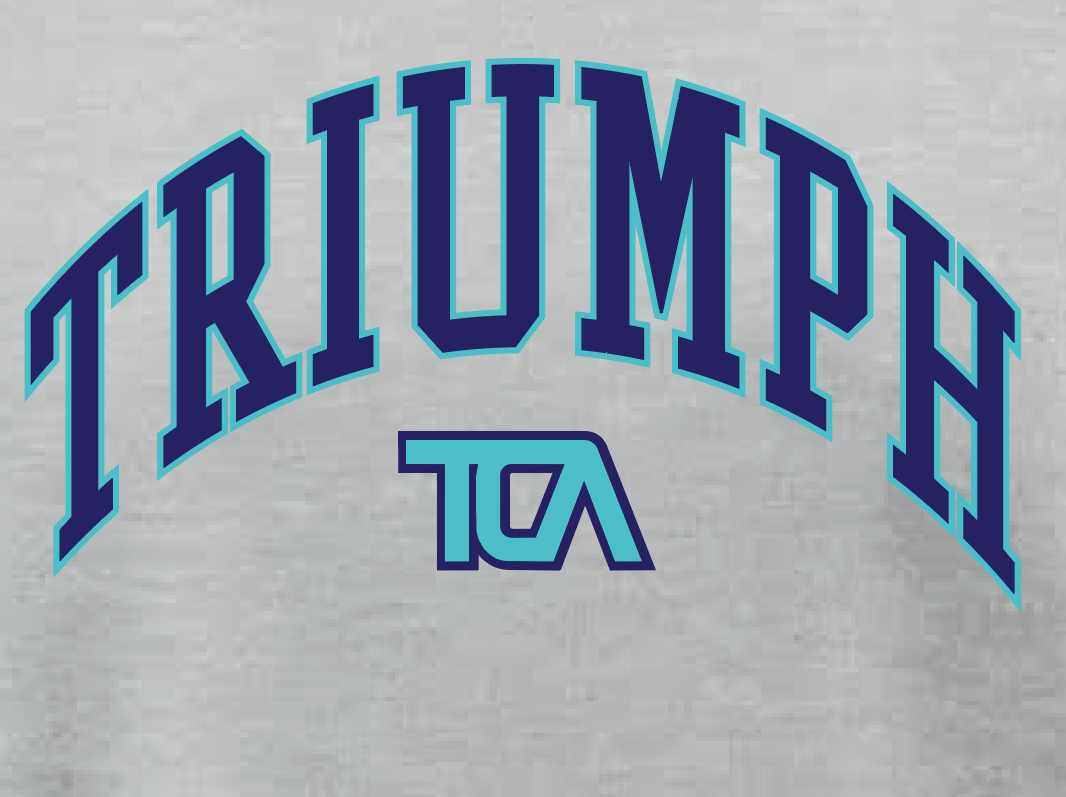 Triumph Cheer "Arch" Design Crewneck Sweatshirt (heather)