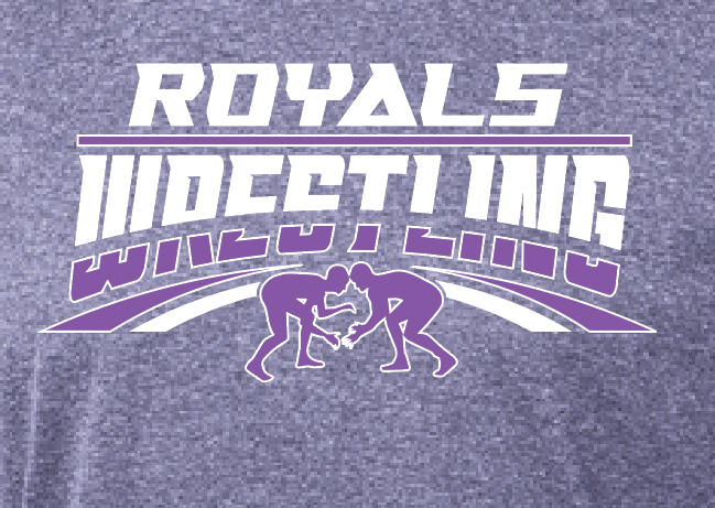 CCS Wrestling "Wrestlers" Design Dri-fit S/S T-shirt (purple heather)
