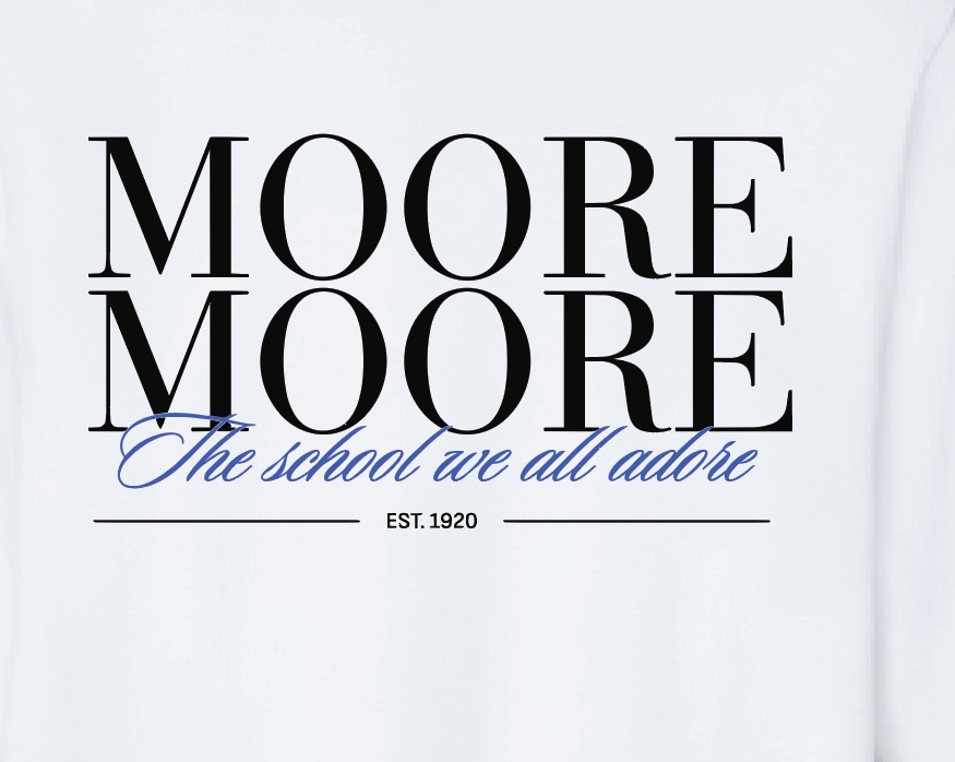 Moore High Sophomore Crewneck Sweatshirt (white)
