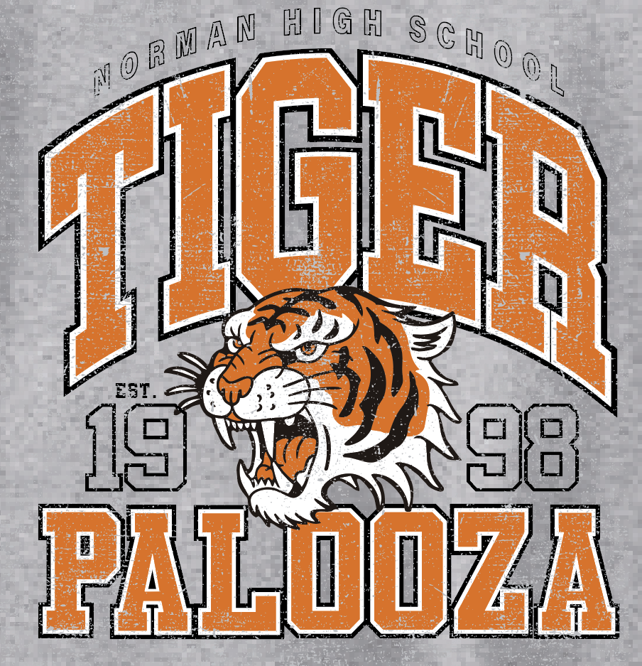 NHS Tigerpalooza "Vintage" Design Crewneck Sweatshirt