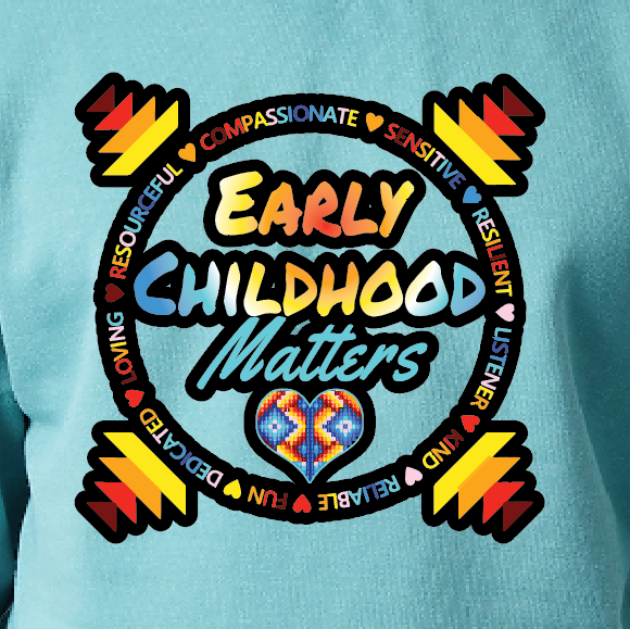 NIHSDA "Early Childhood" Design Crewneck Sweatshirt (lagoon)