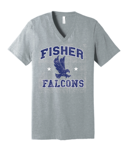 Fisher "Vintage" Design Soft S/S V-neck T-shirt