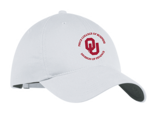 Price College Division of Finance Unstructured Cap (2 color options)
