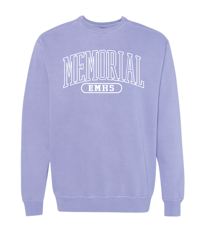 EMHS "Athletic Arch" Design Crewneck Sweatshirt (violet)