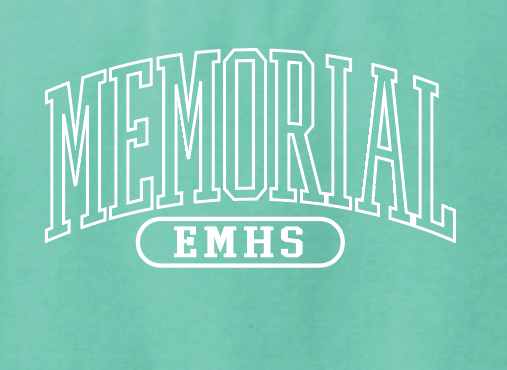 EMHS "Athletic Arch" Design Crewneck Sweatshirt (chalky mint)