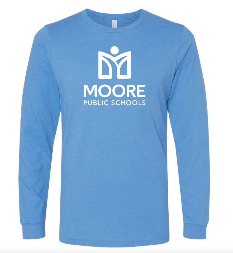 Moore Public Schools "New Logo" Design L/S T-shirt