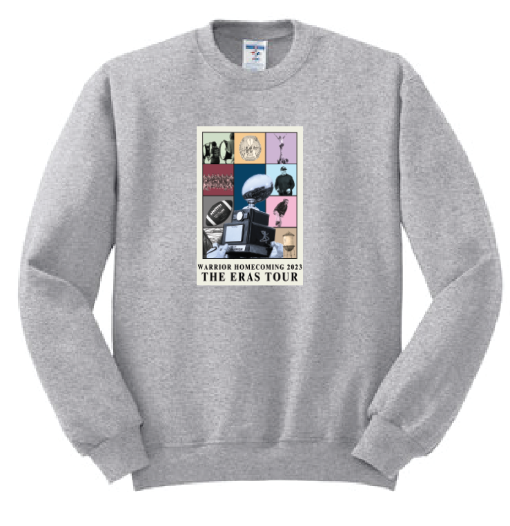 Washington HOCO "Eras Tour" Design Crewneck Sweatshirt (grey)