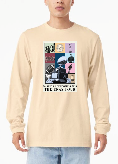 Washington HOCO "Eras Tour" Design L/S T-shirt (cream)