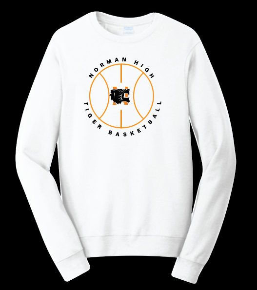 NHS Basketball "Logo Ball" Design Crewneck Sweatshirt