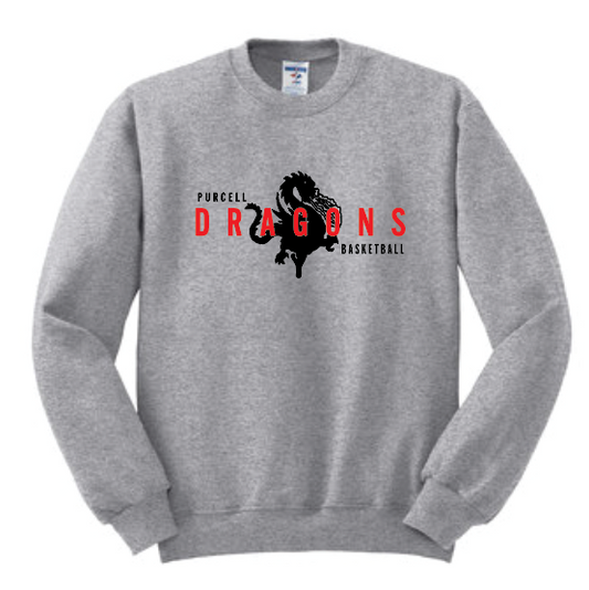 Purcell Basketball "Dragons" Design Crewneck Sweatshirt