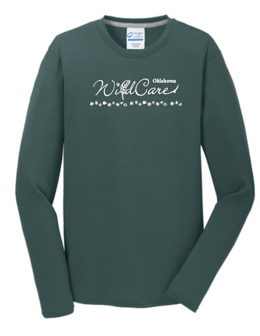 Wildcare Oklahoma "Logo" Design Performance L/S T-shirt (forest)