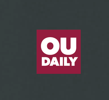 OU Daily~Students "OU Daily" Design Trucker Cap (black/white)
