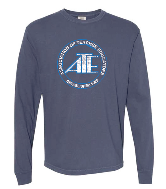 Association of Teacher Educator "Distressed Logo" Garment Washed L/S T-shirt