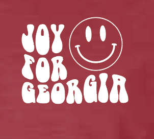 Joy for Georgia Short Sleeve T-shirt (adult)(crimson)