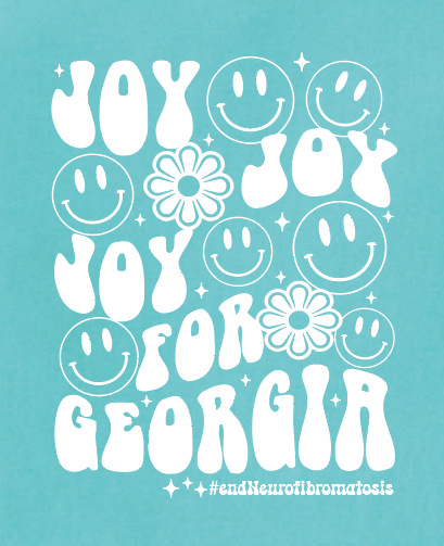 Joy for Georgia Short Sleeve T-shirt (adult)(lagoon)