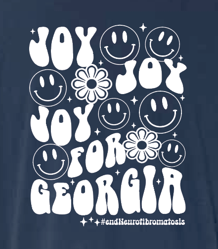 Joy for Georgia Short Sleeve T-shirt (adult)(navy)