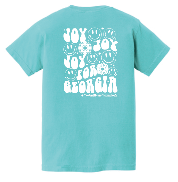 Joy for Georgia Short Sleeve T-shirt (adult)(lagoon)