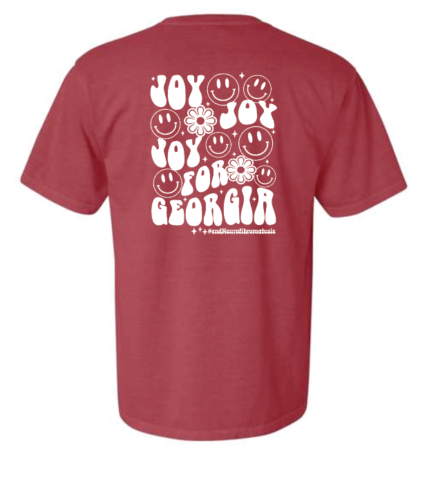 Joy for Georgia Short Sleeve T-shirt (adult)(crimson)
