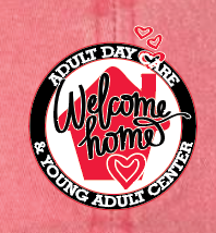 Welcome Home Adult Day Care Garment Washed Cap (red)