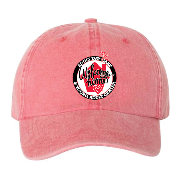 Welcome Home~Staff Garment Washed Cap (red)
