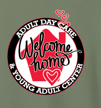 Welcome Home Adult Day Care Hooded Sweatshirt (military)