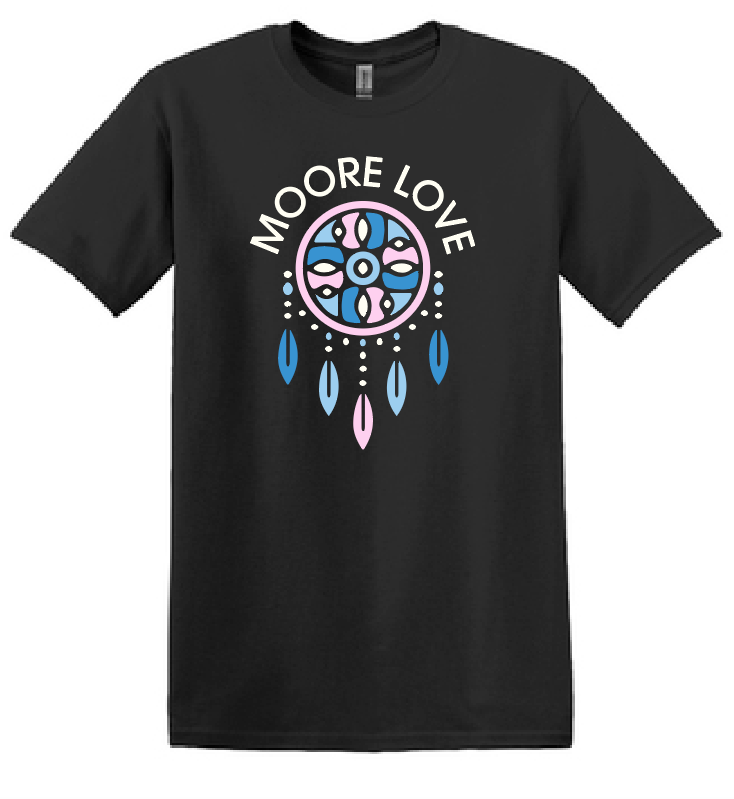 MPS Native American Ed "Moore Love" Design S/S T-shirt (black) (adult)