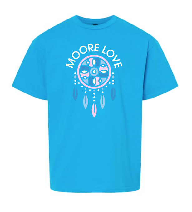 MPS Native American Ed "Moore Love" Design S/S T-shirt (blue) (youth)