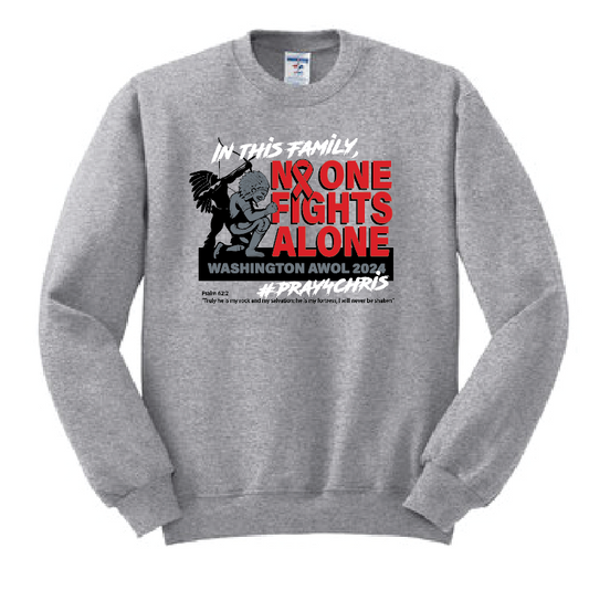Washington AWOL "No One Fights Alone" Crewneck Sweatshirt