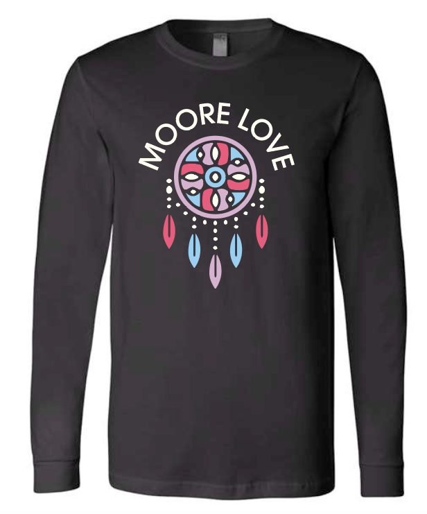MPS Native American Ed "Moore Love" Design L/S T-shirt (black) (youth)