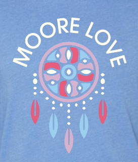 MPS Native American Ed "Moore Love" Design L/S T-shirt (htr blue) (adult)