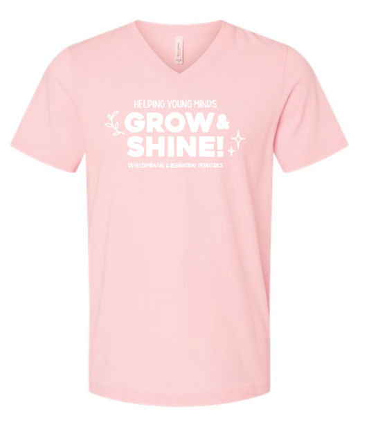 DBP "Grow & Shine" Design S/S V-neck T-shirt (pink)