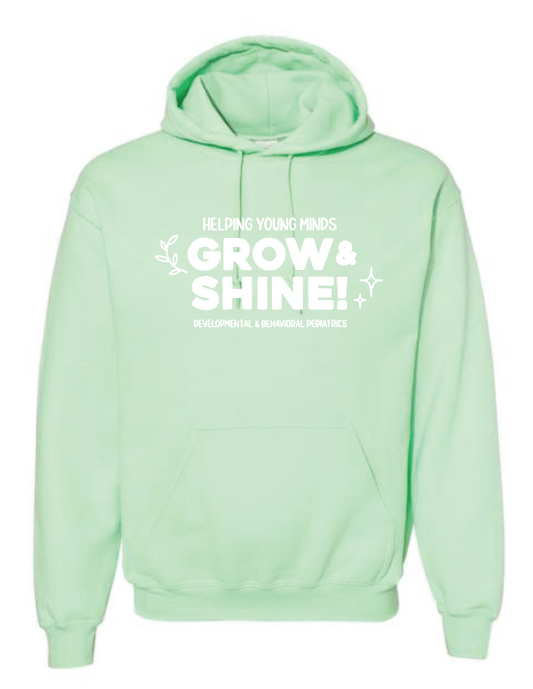 DBP "Grow & Shine" Design Hooded Sweatshirt (mint)