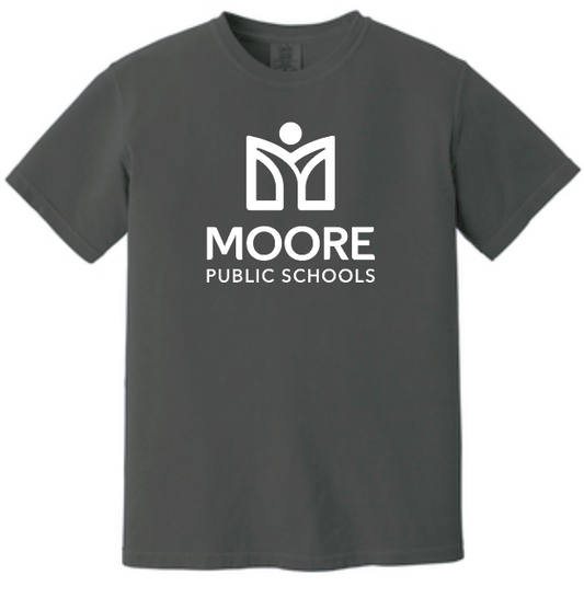 Moore Public Schools "Logo" Comfort Colors: MPS Secondary Palette S/S T-shirt (pepper)