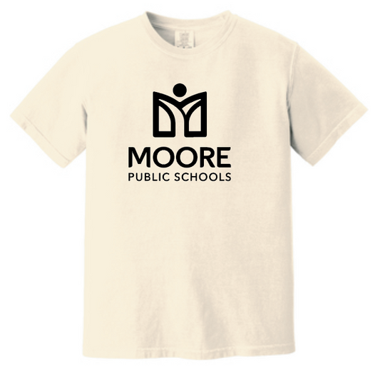 Moore Public Schools "Logo" Comfort Colors: MPS Secondary Palette S/S T-shirt (ivory)