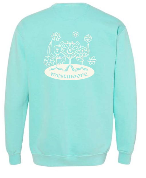 Westmoore Freshman "Westmoore" Design Crewneck Sweatshirt (mint)