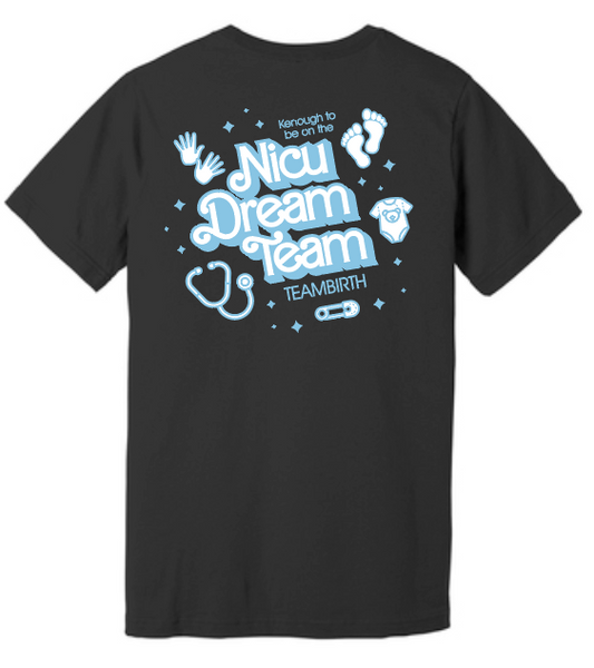 NRH NICU/TeamBirth "Kenough" Design S/S T-shirt (black)