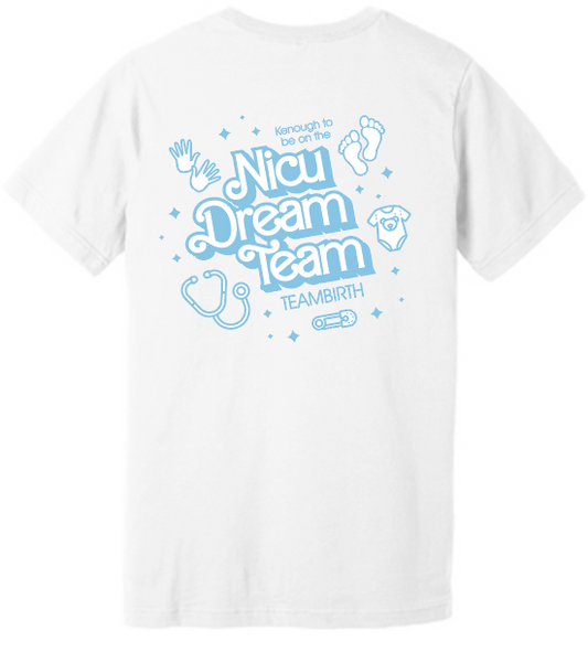 NRH NICU/TeamBirth "Kenough" Design S/S T-shirt (white)