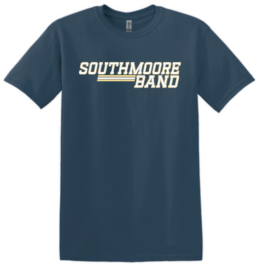 Southmoore Band "Block Slant" Design S/S T-shirt (navy)