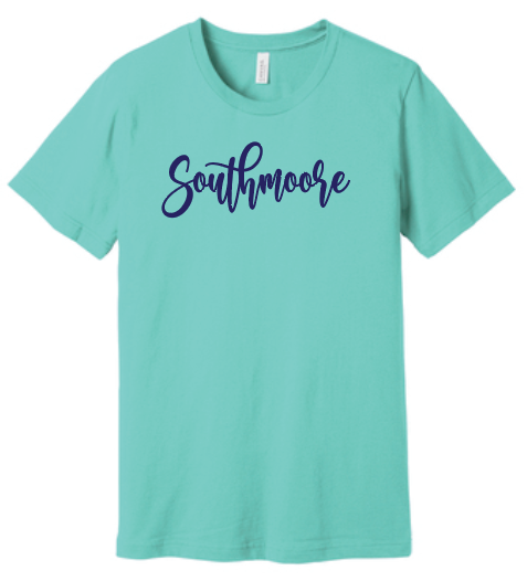 Southmoore Band "Script" Design S/S T-shirt (teal)