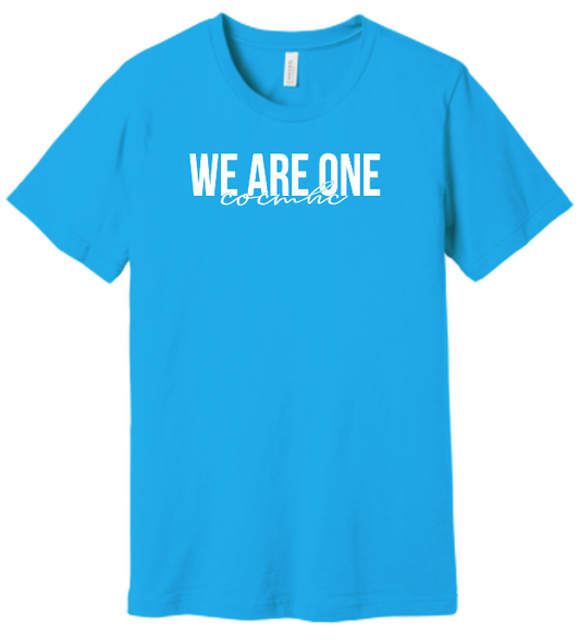 COCMHC "We are One" Design S/S T-shirt (turquoise)