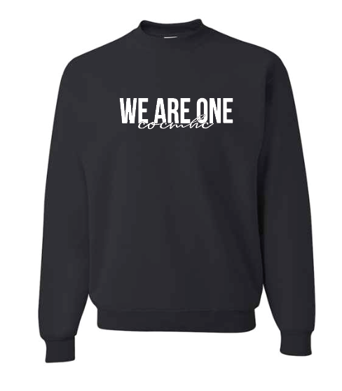 COCMHC "We are One" Design Crewneck Sweatshirt (black)