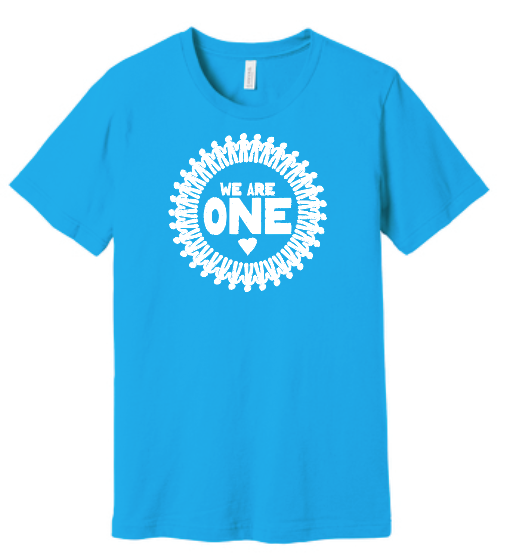 COCMHC "We are One" Circle Design S/S T-shirt (turquoise)