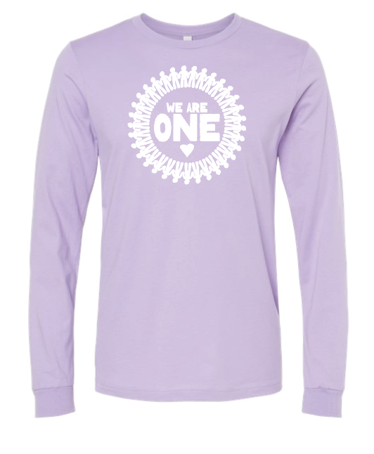 COCMHC "We are One" Circle Design L/S T-shirt (lavender)