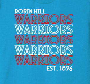 Robin Hill "Stack" Design S/S T-shirt (turquoise)