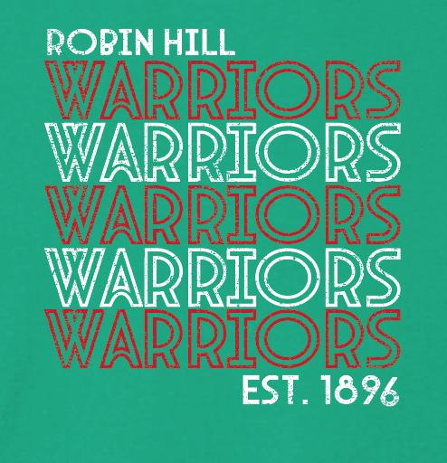 Robin Hill "Stack" Design S/S T-shirt (heather kelly)