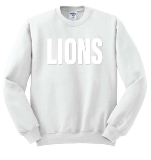 Moore Athletics "White Puff" Crewneck Sweatshirt