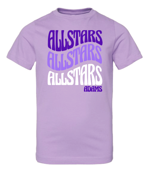 Adams "Wavy Allstars" Design S/S T-shirt