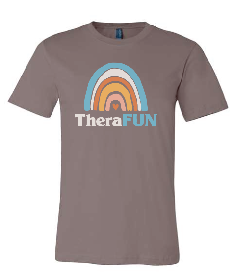 TheraFun "Logo" Design S/S T-shirt (pebble)